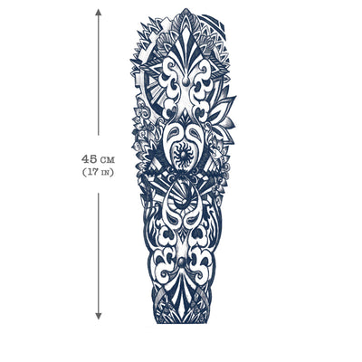 Maori Sleeve Temporary Tattoo Inkotattoo