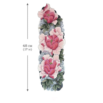 Peony Flowers Sleeve Arm temporary tattoo