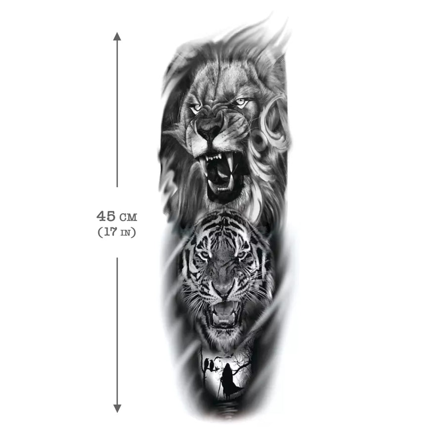 Lion & Tiger Sleeve