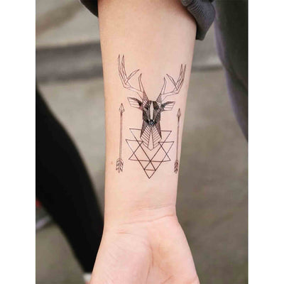 The Art Ink Tattoo Studio - Geometric deer tattoo done by Artist :  @ketantattooist #geometricdeer #dotworktattoo #geometrictattoo #tattooneck  #blackngreytattoo #tattooforboys #dotwork #tattooformen #tattooforboys  #inkedboy #inkedmagazine #artmagazine ...