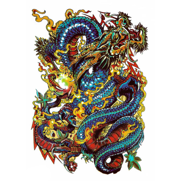fire dragon tattoo