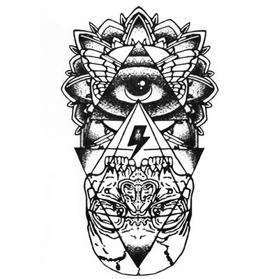 Geometrical temporary tattoo inkotattoo
