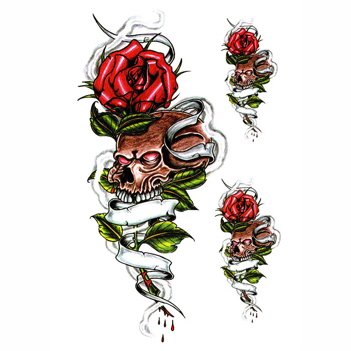 Rose & Skulls (3pcs)