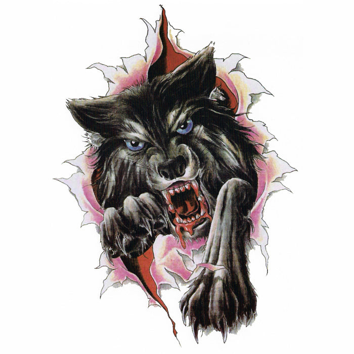 Temporary Tattoo Wolf