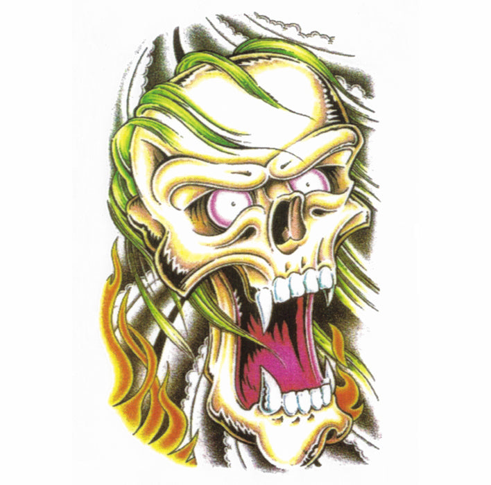 Skull Temporary Tattoo Inkotattoo