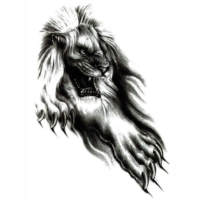 Black Lion Arm Tattoo | Fruugo NL