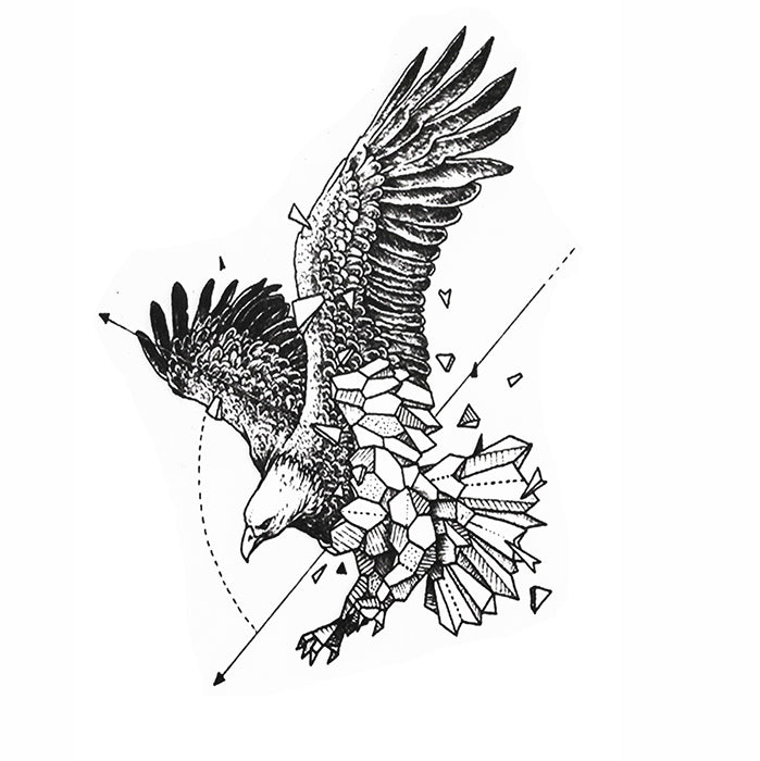 Details 222+ geometric eagle tattoos latest