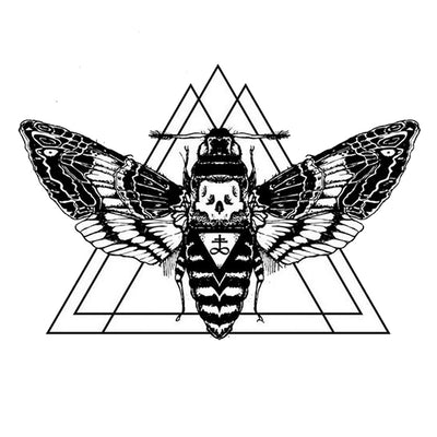 Temporary Tattoo Hornet Triangle InkoTattoo