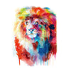 Lion Watercolors temporary tattoo Inkotattoo