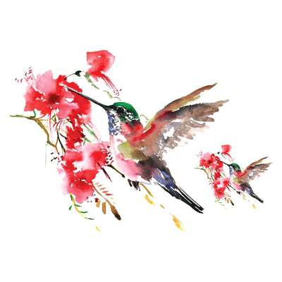 Humming-bird Watercolors temporary tattoo inkotattoo