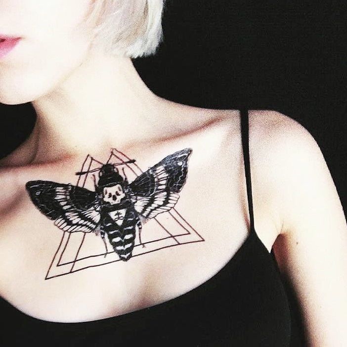 Temporary Tattoo Hornet Triangle InkoTattoo