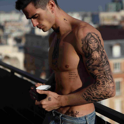 Temporary Tattoo Sleeve Spiritual (full arm)