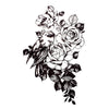 Bird Roses Flowers Temporary Tattoo
