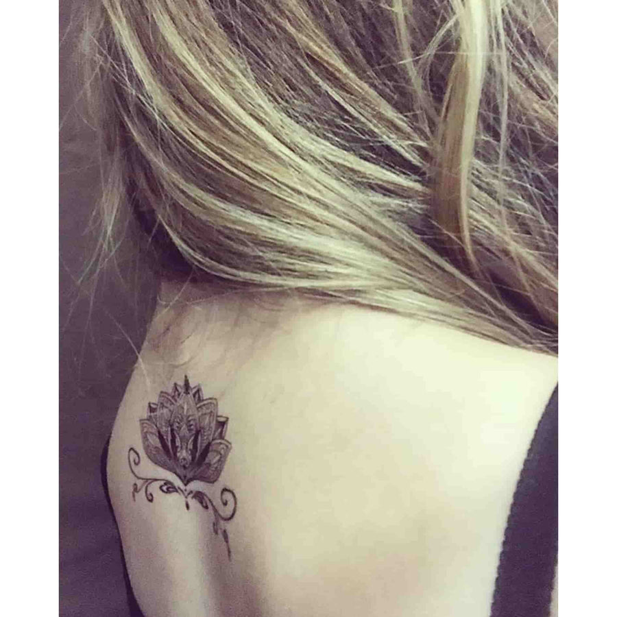 Lotus Temporary Tattoo