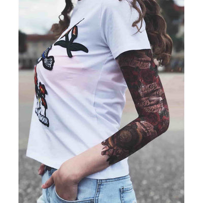 Rose Sleeve temporary tattoo Inkotattoo