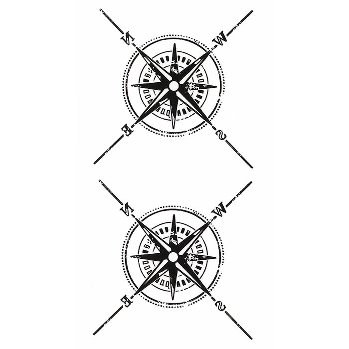 Compass Temporary tattoo Inkotattoo