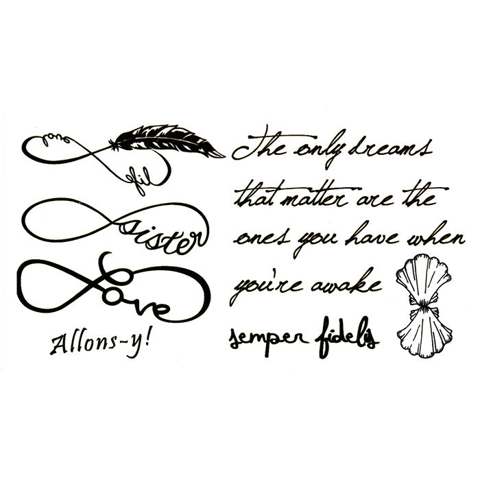 Quotes temporary Tattoo Inkotattoo