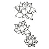 lotus temporary tattoo inkotattoo