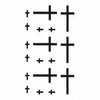 Temporary Tattoo Cross