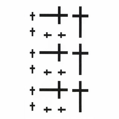 Temporary Tattoo Cross