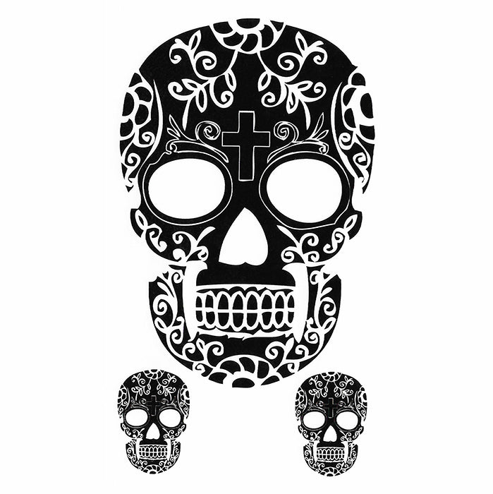 Temporary Tattoo Skull Calavera