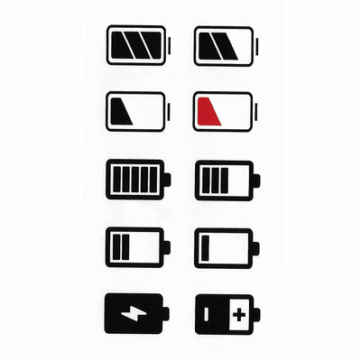 Temporary Tattoo Battery Minimalist
