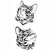 Tribal Cat (2pcs)