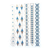 Metallic Blue & Silver