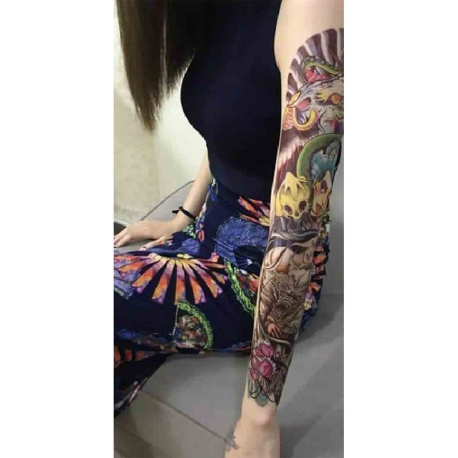 Japanese sleeve temporary tattoo inkotattoo