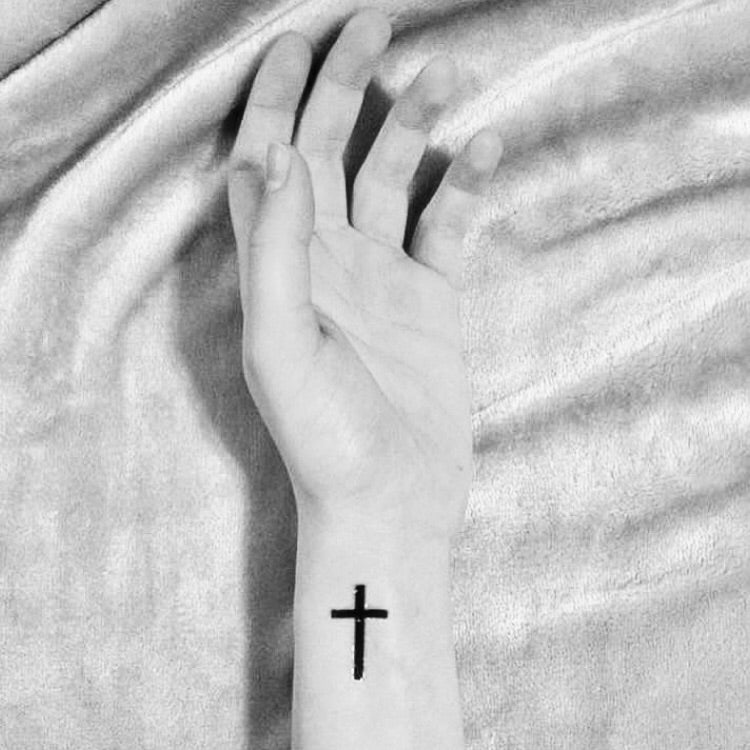 Temporary Tattoo Cross