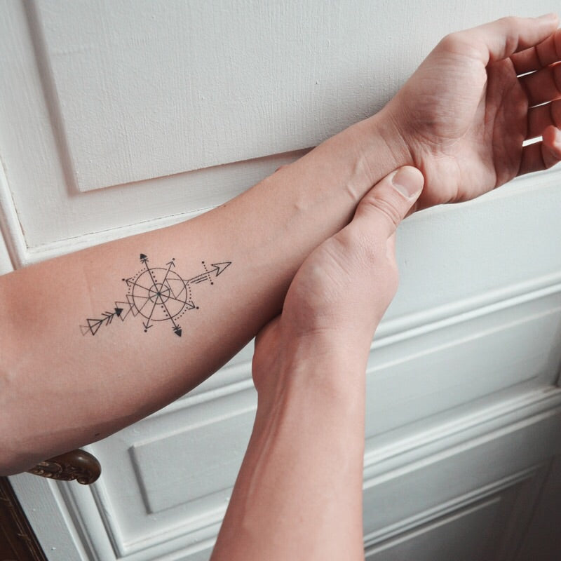 Temporary Tattoo Arrow Geometry