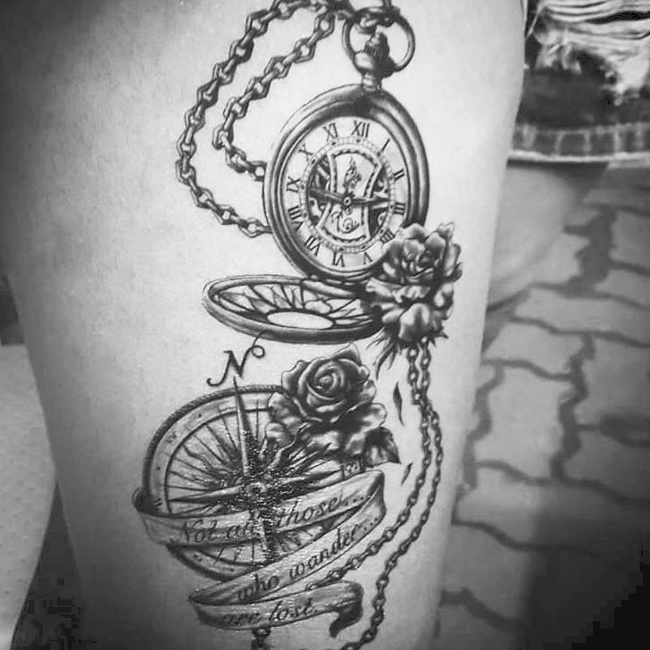 ART and TATTOO: Watches, Compass, Compass Rose