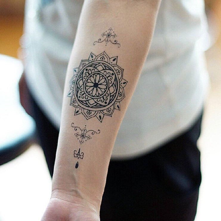 Floral Mandala Arm Tattoo •• I... - Crystal Dawn Tattoos | Facebook