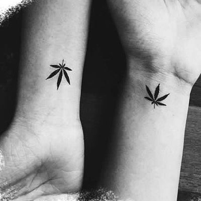 Cannabis Metallic Temporary Tattoos | Marijuana Meets Henna | Stoner Gifts  – TribeTats