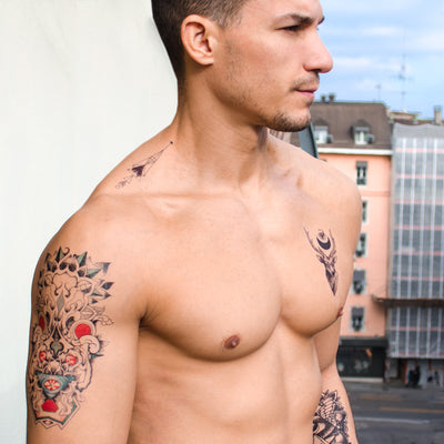 Tribal totem temporary tattoo inkotattoo