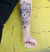 Geometrical temporary tattoo inkotattoo